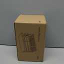 Small Trash Bag Holder,Wall Mount Grocery Bag Holder with Bamboo Top,Suitable for Garbage Bags of 100 Rolls under 13 Gallons,Black