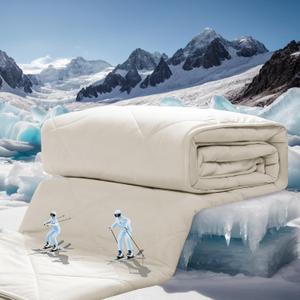ZonLi Cooling Blanket for Hot Sleepers, 60"x80" Twin Size, Q-Max 0.5 Lightweight Cool Touch Breathable Summer Blanket for Night Sweats, All-Season Cold Blankets, Creamy Beige