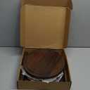 3-Pack Wood Plant Stands Indoor, Single Plant Stand for 6-12 Inch Pots, Mid-Century Modern Plant Stool, Tall Plant Stand for Large Plants for Living Room, Balcony, Office (Dark Brown)