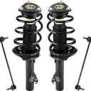 Front Strut Assembly & Sway Bar Links for 2004-2009 Mazda 3, 2006-2010 Mazda 5, Shock Absorbers Replace 172264 172263 4PCS (Front Struts+Sway Bar)