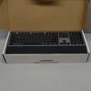 Wireless Keyboard and Mouse Combo, 2-in-1 USB Receiver & Dual Bluetooth, Scissor-Switch Keys, Smart Flying Scroll for Windows, Mac, Linux, Chrome  Ideal for Office & Students (US Layout)