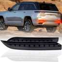 Red LED Rear Bumper Reflectors Fog Brake Tail Light Lamps Compatible with Jeep Grand Cherokee 2022 2023 2024 2025 Reflector Light Turn Signal Kits (SMOKED)