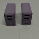 USB C Charger Block, 2-Pack 40W USB C Fast Charging Block 4-Port Dual PD+QC Power Adapter Double USBC Charger Block Multiport Type C Cube Wall Plug for iPhone 16 15 14 13 12 11 Pro Max, Samsung