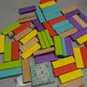 Nene Toys Wooden Tumble Tower Game with Animals & Colors, 4-in-1 Educational Family Board Game for Kids Ages 3-9, Creativity & Cognitive Skills Booster - Gift for Boys Girls 3+ Years