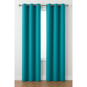 2-Piece Turquoise Window Curtains – 63 x 41 Inch  – Light-Blocking, Decorative Drapes for Living Room or Bedroom