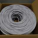 MONK CABLES | CAT6 Plenum Cable 1000ft | UTP, 23AWG, 550MHz | DSX-8000 Certified | Most Certified Cable of The Whole Market (White)