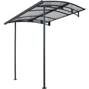 Palram - Canopia Vega 2000-7' x 7' Window & Door Awning for Door Entrance, High-End Polycarbonate Patio Canopy with Clear Panels, UV Protection, Modern Gray Metal Frame, Weather Resistant Overhang Palram - Canopia Vega 2000-7' x 7' Window & Door Awning for Door Entrance, High-End Polycarbonate Patio Canopy with Clear Panels, UV Protection, Modern Gray Metal Frame, Weather Resistant Overhang