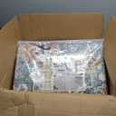 Area Rug 8'x10' Washable Rug Vintage Traditional Mat Distressed Indoor Foldable Thin Retro Accent Floral Print Non Slip Carpet for Living Room Dining Room Office (Khaki and Blue)