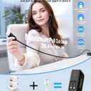 4 in 1 Retractable Wall Charger with Dual Cables,40W Retractable Phone Charger Wall Plug with Dual USB Ports,20W USB C Chargers Block Fast Charging for iPhone 17 16 15 14 13,LG, Galaxy S24 23,Pixel