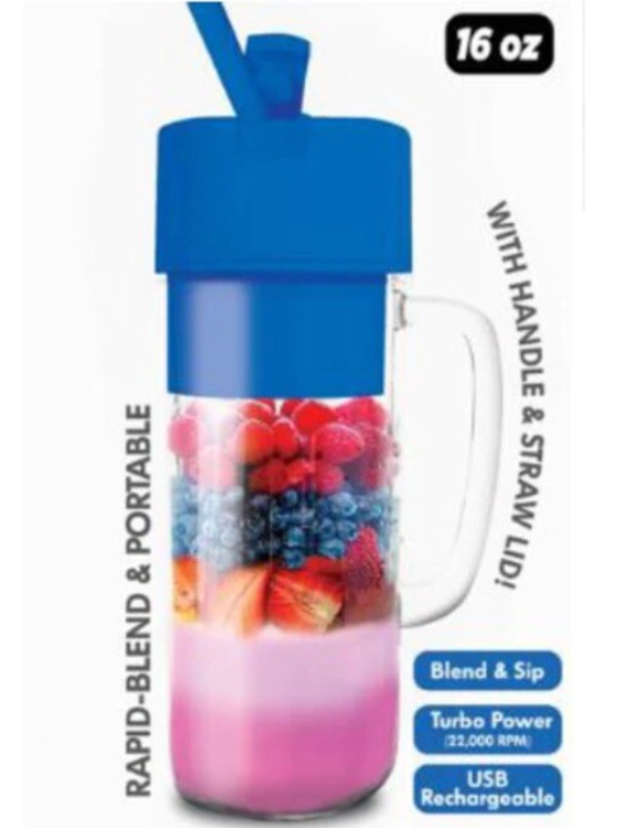 Better Blender Turbo Power USB Rechargeable 16 Oz