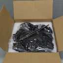 Ceramic Palo Santo Holder Burner,Incense Cone Holder,Mini Chiminea for Palo Santo Sticks and Sage Burner,with Handmade Heat Insulated Mat,Dust Brush,Metal Tweezer. (Black Volcano)