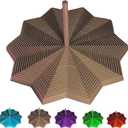 3D Printed Expanded Sensory Fidget Star, 3D Printed Hexagon Fidget Toy, 3D Printed Honeycomb Fidget Toy, Perfect for Holiday,Christmas,Birthday Gifts (Brown, Large)