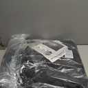 Reallnaive Magnetic Thermal Insulated Door Curtain Fit 72"x96" Door, Curtain Itself Size 74"x97", Thicken Made of Oxford and Cotton Insulated Cover for Winter Sliding, Patio, Black, Minimalism