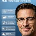 Frameless Smart Zoom Reading Glasses for Men & Women, Auto Focus Distance Near Progressive Multi-focus HD Vision