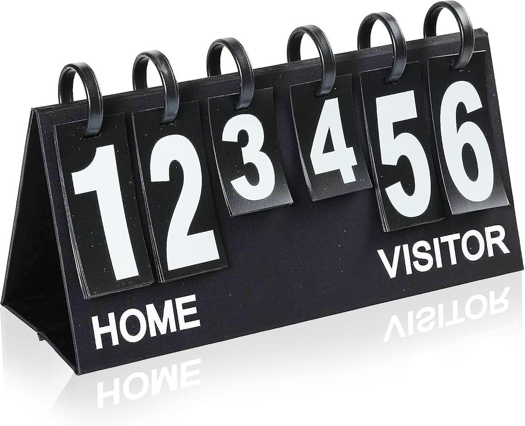 Upstreet Scoreboard/Score Keeper for Indoor & Outdoor Sports - Ping Pong/Baseball/Tennis/Basketball Scoreboard or Varsity Scoreboards/Volleyball Scorekeeper - Portable Scoreboard Flips up to 99, Medium