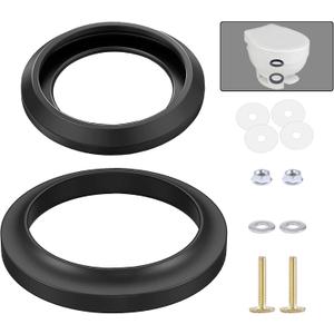 boeemi RV Toilet Seal Kit Replacement for Thetfords Toilet Parts- Ball Seal 34120 & Mounting Hardware Kit, Compatible with Aqua Magic Style Plus, Style II and Residence