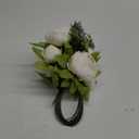 Duovlo Artificial Peony Silk Flowers Fake Flowers Vintage Wedding Home Decoration,Pack of 1 (Spring Milk White)