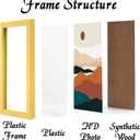 Gold 12x16 Picture Frame Set of 3, High Transparent Frame for 12 By 16 Photo Collage Canvas Poster Size Wall Mount and Tabletop Horizontally Vertically (Gold, 12 x 16 inches)