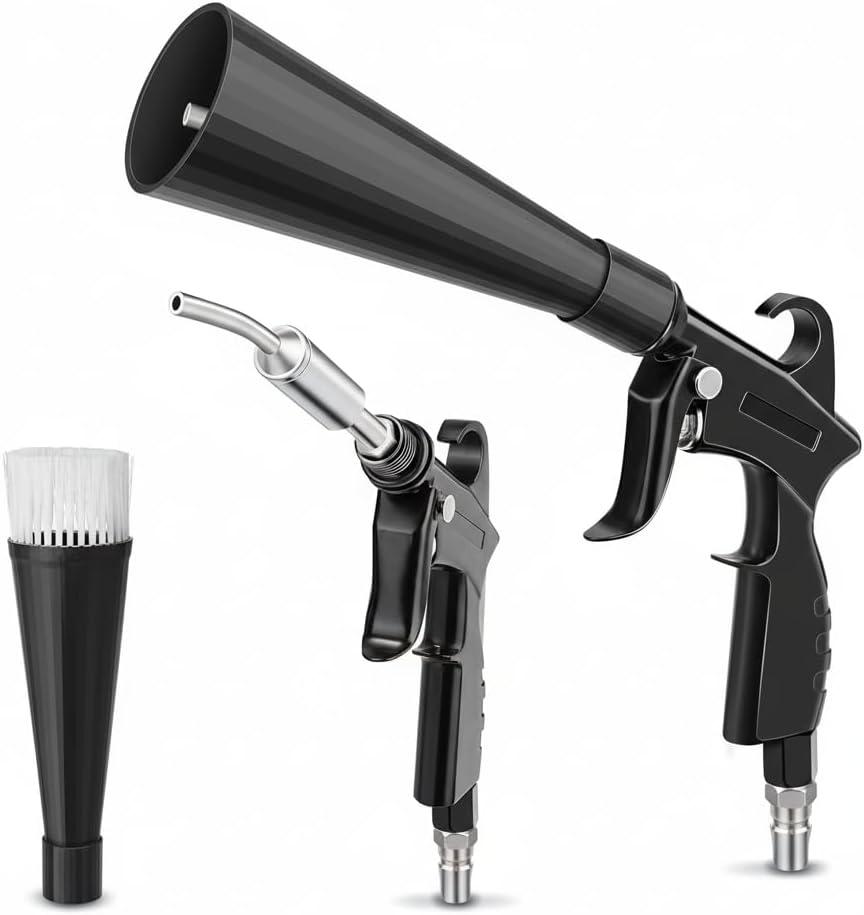 Car Cleaning Gun High Pressure Air Blow Gun for Car Detailing Interior Works with Air Compressor Powerful Interior Dryer for Vehicle Enthusiasts