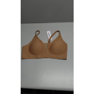 Wireless Bras for Women Seamless Push Up Bralettes Scalloped V Neck Mesh Bra Tshirts Bra Comfort Everyday Bras(Beige)2XL