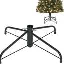 Replacement Christmas Tree Stand for Artificial Trees, Folding Christmas Tree Base for 4 Ft to 6 Ft Artificial Trees, Fits 0.5-1.25 Inch Tree Pole, Green