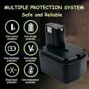 Upgraded 2.0Ah Replacement Battery Compatible with Hitachi 14.4v Battery EB1414S EB1412S EB14 EB14B EB1414 EB1414L EB1424 EB1426H EB1430H EB1430R