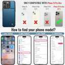 Vinich for iPhone 15 Pro Max Wallet Case with Card Holder, RFID Blocking Credit Slots Kickstand Shockproof Phone Cover Fit for iPhone 15 Pro Max 6.7" Blue