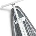 Full Size Ironing Board with Cover & Pad  Made in USA by Seymour Home Products Adjustable Steel T-Legs, 35" High Perforated Top for Steam Durable Iron Board for Home, Laundry Room (Grey)