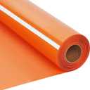RENLITONG Orange Iron on Vinyl 12Inch by 20ft Roll HTV Heat Transfer Vinyl for T-Shirt HTV Rolls for All Cutter Machine - Easy to Cut & Weed for Heat Transfer Design