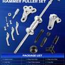 Orion Motor Tech Slide Hammer, 9-Way Internal/External Slide Hammer Puller Set - Pulls Hubs, Rear Wheel Axle Shafts, Bearings, Bushings, Seals, Retainers