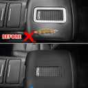 Center Console Armrest Cover for GMC Sierra & Chevrolet Silverado 2014-2018, Tahoe & Yukon & Suburban 2015-2020, Bucket Seat, Car Armrest Protector, Scratchproof, Black