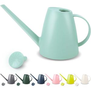 Watering Can for Indoor and Outdoor Plants  Long Spout Water Can for Garden, Flower, House Plants  1.8L/1/2 Gallon (Green)