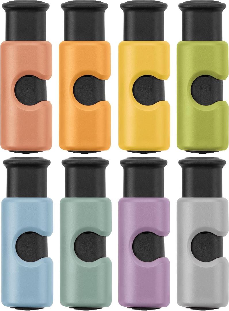 Mr. Pen- Squeeze and Lock Bread Bag Clips, 8 Pack, Squeeze and Lock Bread Clips, Bag Clips for Food Storage, Clips for Food Packages, Snack Clips, Food Clips for Bags, Plastic Bag Clip (Earthy Colors)