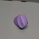 MEETION Ergonomic Mouse, Wireless Vertical Mouse RGB Backlit Rechargeable Mice for Bluetooth(5.2 + 3.0) & USB-A with USB-C Adapter 4 Adjustable DPI Compatible Mac/Windows/Android/PC/Tablet/iPad Purple