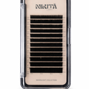 Nikita lashes, 12 Rows Black Volume False Lashes for Eyelash Extension with Nanometer PBT Material, Easy to Access and Match, Suitable for Beauty Salon