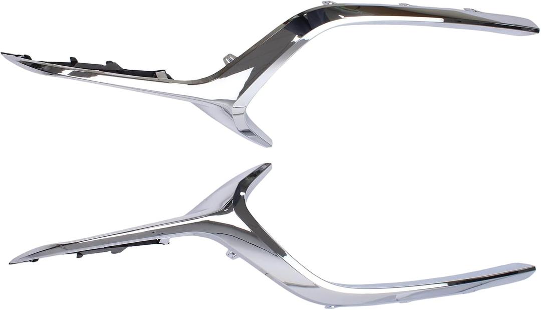Chrome Left & Right Front Bumper Grille Molding Trim for Mazda 3 2019-2024