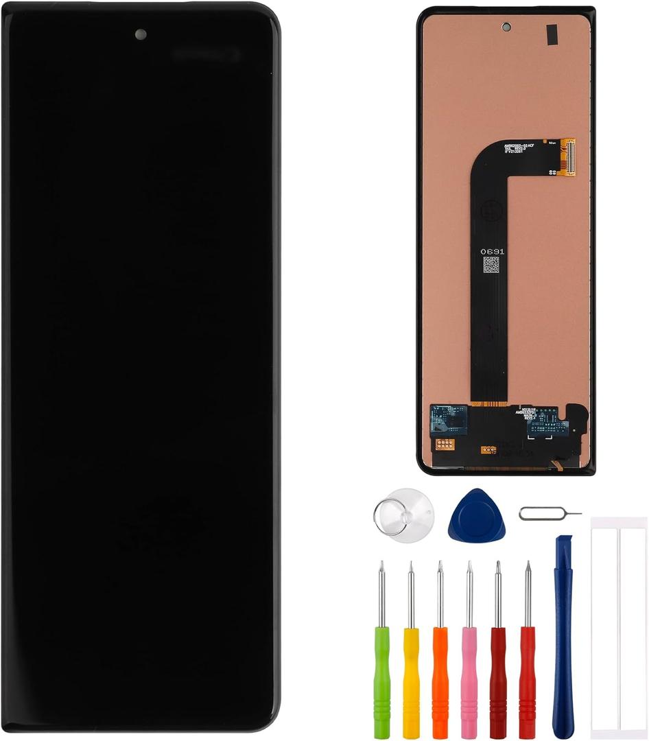 Replacement LCD Display Touch Screen Digitizer Assembly Compatible with Samsung Galaxy Z Fold 3 SM-F926U/SM-F926U1 6.2 with ToolsBlack