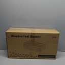 Premium Solid Wood Foot Warmer - Includes a Soft Throw Blanket, 21.7x11.8x6.3 Inches, Auto Temperature Control with Timer, Safe & Quiet Heating for Home Office