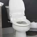 Bio Bidet Bliss BB1000 Warm Water Bidet Seat, Air Dryer, Heated Seat with Slow Close Lid, Remote Control, Round