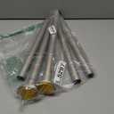 Brushed Nickel Shower Curtain Rods - 31-80 Inch Spring Tension Shower Rods for Bathroom, Adjustable, No Drilling, No Rust, Stainless Steel