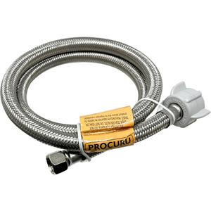 PROCURU 36-Inch (3Ft) x 3/8" Comp x 7/8" BC, Universal Flexible Toilet Connector, Braided Stainless Steel Water Supply Line, LF Certified Safe (9ST36-1P)