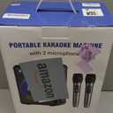 Karaoke Machine, Portable Bluetooth Karaoke Speaker with 2 Wireless Microphones, PA System for Adults Kids with LED Lights & Echo Adjustment, Supports TWS/TF/USB/AUX for Home Party (T03-2 MICS)