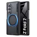 Spugan for Samsung Galaxy Z Fold 7 Case with MagSafe, [Screen Protection] [Hinge Protection] Translucent Strong Magnetic Shockproof Case for Galaxy Z Fold 7 (Privacy-Black)
