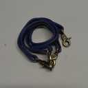 HB Full Grain Leather Purse Strap 2Pcs ~ 24" Premium Short Purse Replacement Handles for Handbag Underarm Bags with Brass Buckles (Blue)