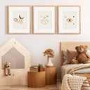 upsimples 16x20 Picture Frame Set of 5, Display Pictures 11x14 with Mat or 16 x 20 Without, Wall Gallery Poster Frames, Natural