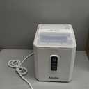 Aeitto Ice Makers Countertop, 9 Ice Cubes Release in 6 Mins, 26Lbs/24H, 2 Sizes of Bullet Ice Machine,Self-Cleaning Portable Ice Maker with Ice Scoop and Basket for Home Kitchen Office Bar RV, White