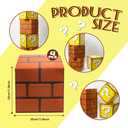 SUYEPER Big Party Boxes - 4PCS Birthday Party Question & Brick Boxes Game & Favor Props (11.8 x 11.8 Inch)