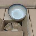 GBHOME Dinnerware Sets for 6, 18 Pieces Ceramic Plates and Bowls Set