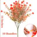 Artificial Fall Flowers, Fake Outdoor UV Resistant Autumn Plants for Home Kitchen Christmas Festival Thanksgiving Autumns Decoration(Fall Orange)