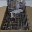 HOWDIA Stainless Steel 2-Tier Over The Sink Dish Drying Rack with Utensil Holder, Large, for Kitchen Counter (3 Tier,silver)